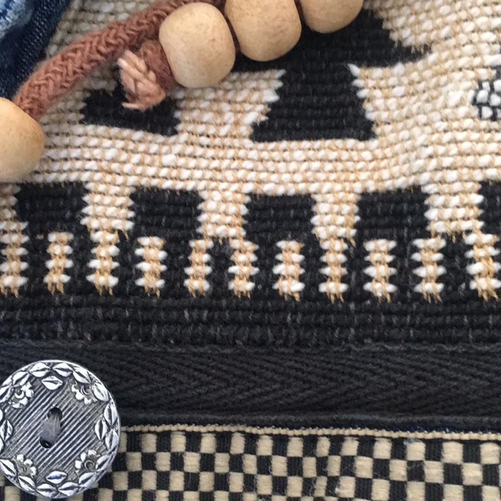 🐻VTG embellished soft denim boho jacket - Picture 8 of 16